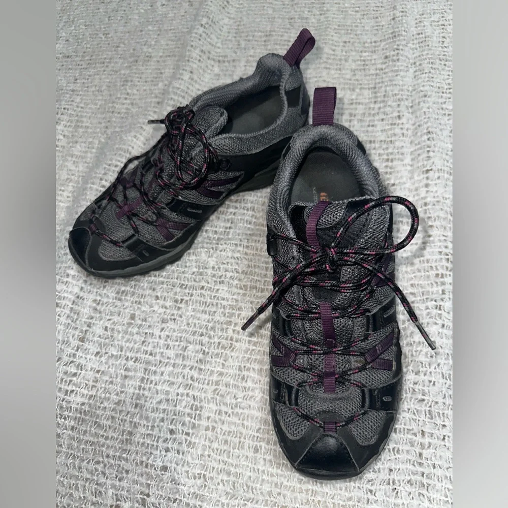 Merrell Siren Edge Q2 Waterproof Hiking Boots Shoes‎ Womens Size 7 Black Trail